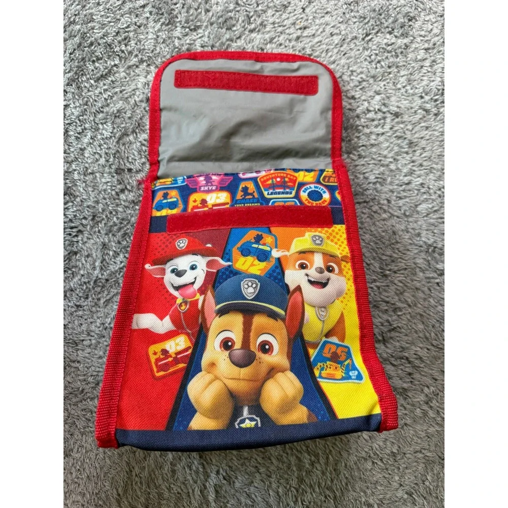 Bioworld Boys Paw Patrol Chase Marshall Lunch Bag Small Red Blue Insulated